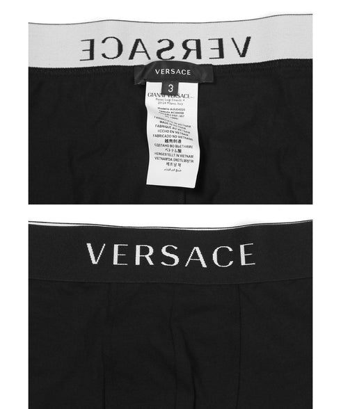 ヴェルサーチェ VERSACE 【3枚セット】PARIGAMBA BASSO メンズ ローライズボクサーパンツ OUTLET SALE_F cts