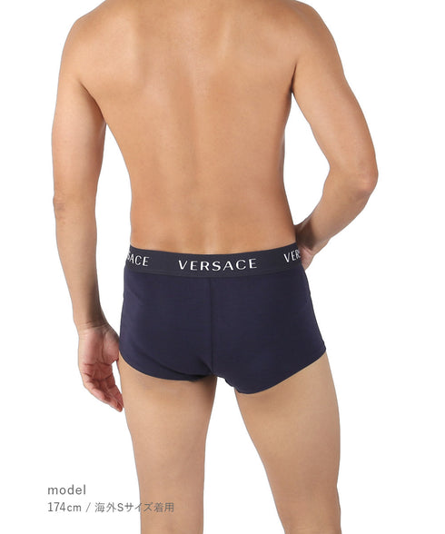 ヴェルサーチェ VERSACE 【3枚セット】PARIGAMBA BASSO メンズ ローライズボクサーパンツ OUTLET SALE_F cts