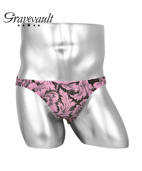 グレイブボールト Gravevault FLOWER RAIJIN TRIBE CHECK メンズ ビキニ 【メール便】