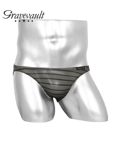 グレイブボールト Gravevault FLOWER RAIJIN TRIBE CHECK メンズ ビキニ 【メール便】