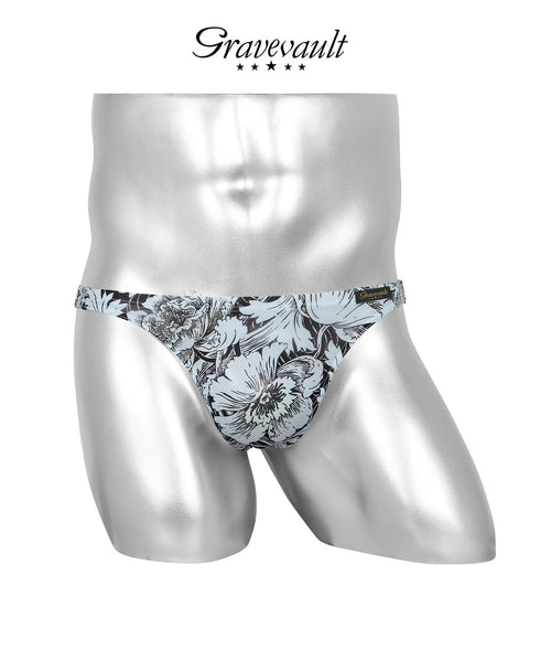グレイブボールト Gravevault FLOWER RAIJIN Oriental BANDANA BORDER メンズ Tバック 【メール便】
