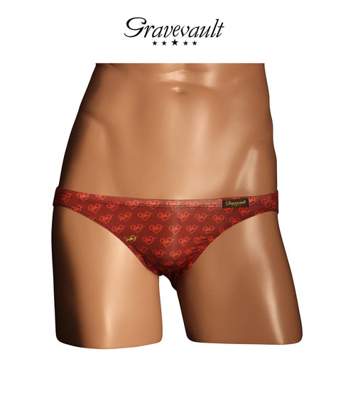 グレイブボールト Gravevault FLOWER RAIJIN Oriental BANDANA BORDER メンズ Tバック 【メール便】