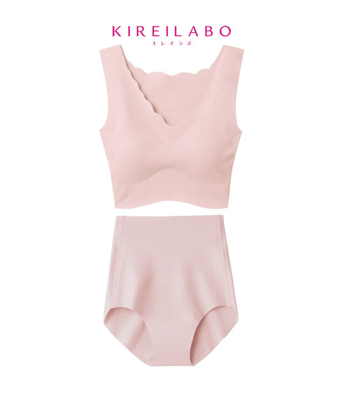 グンゼ GUNZE KIREILABO キレイラボ ハーフトップ ブラ&ショーツ 上下セット レディース cts