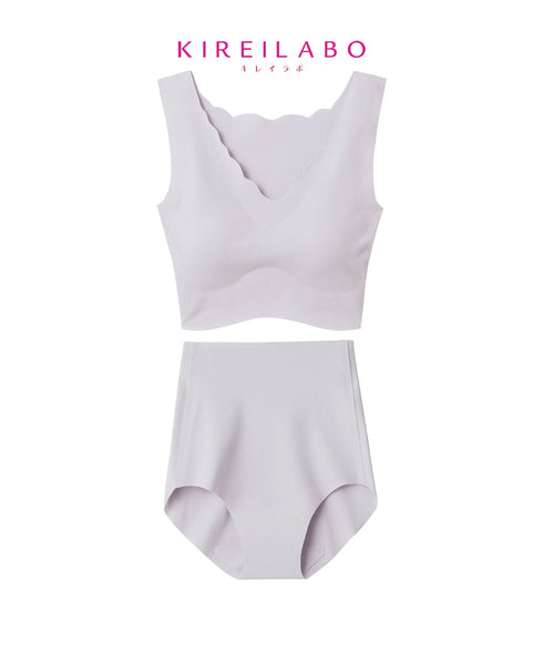 グンゼ GUNZE KIREILABO キレイラボ ハーフトップ ブラ&ショーツ 上下セット レディース cts