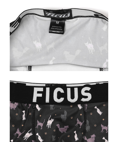 フィークス FICUS I like cats メンズ ボクサーパンツ【メール便】|下着 おしゃれ 人気 クリスマス プレゼント 彼氏 cts