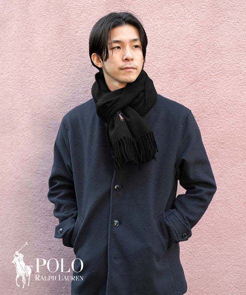 ポロ ラルフローレン POLO RALPH LAUREN SIGNATURE ITALIAN VIRGIN WOOL SCARF マフラー