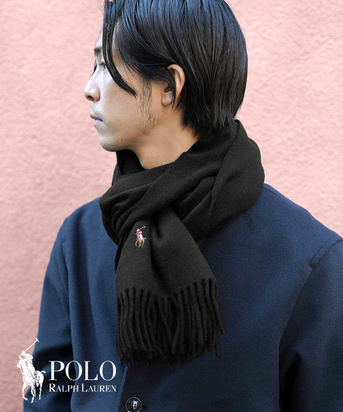ポロ ラルフローレン POLO RALPH LAUREN SIGNATURE ITALIAN VIRGIN WOOL SCARF マフラー