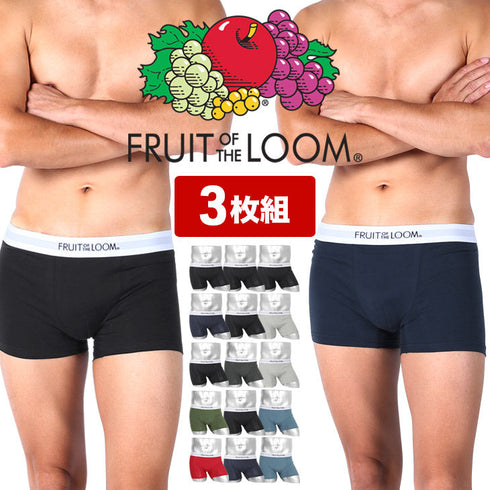フルーツオブザルーム FRUIT OF THE LOOM 【3枚セット】FTL_無地3P メンズボクサーパンツ