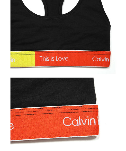カルバンクライン Calvin Klein Modern Cotton This is Love Coloblock UNLINED BRALETTE レディース ブラ 【メール便】 OUTLET SALE_F cts
