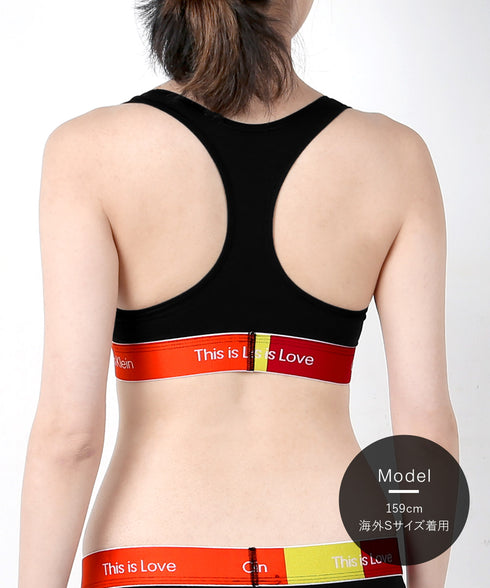 カルバンクライン Calvin Klein Modern Cotton This is Love Coloblock UNLINED BRALETTE レディース ブラ 【メール便】 OUTLET SALE_F cts