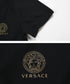 ヴェルサーチェ VERSACE La Medusa メンズ VネックTシャツ ロゴ Tシャツ おしゃれ かっこいい ハイブランド 高級 人気 プレゼント 彼氏
