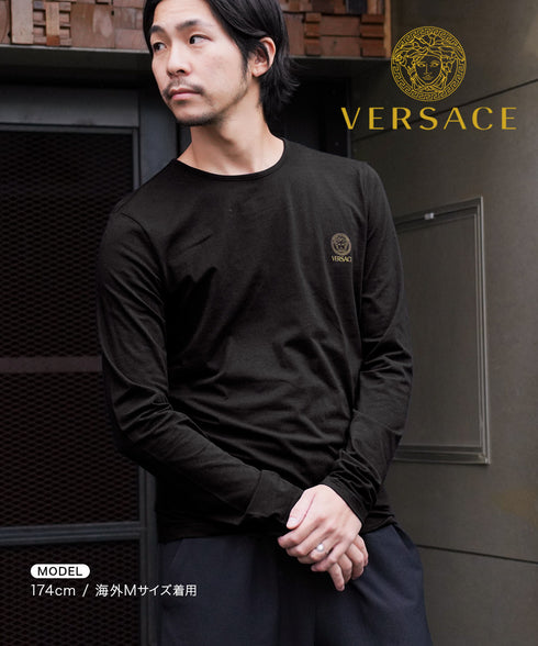ヴェルサーチェ VERSACE La Medusa メンズ クルーネックロンT