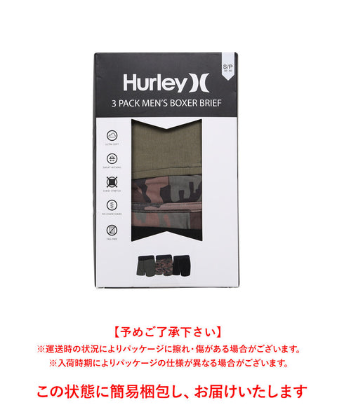 ハーレー Hurley 【3枚セット】SUPERSOFT BOXER メンズ ボクサーパンツ cts プレゼント クリスマス ギフト 彼氏 夫 旦那
