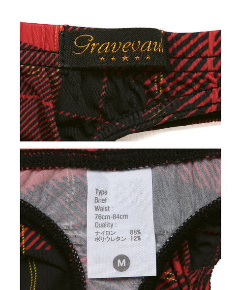 グレイブボールト Gravevault TRIBE CHECK メンズ Tバック