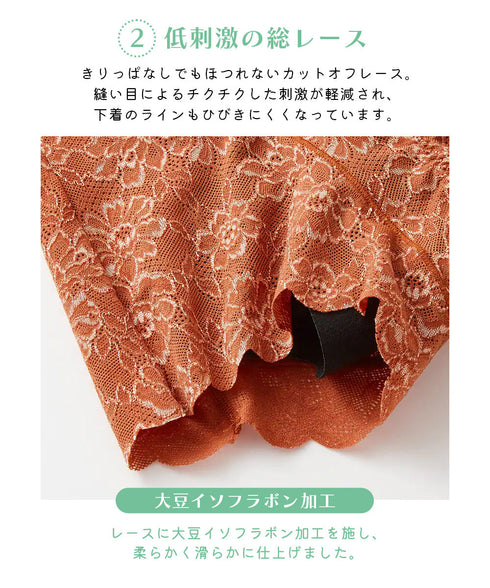 グンゼ GUNZE 吸水型 サニタリー ショーツ トゥシェ 羽根つき対応 総レース|下着 おしゃれ 人気 クリスマス プレゼント 彼女 cts