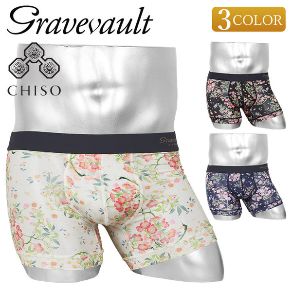 グレイブボールト Gravevault 桜-SAKURA メンズ ショートボクサーパンツ