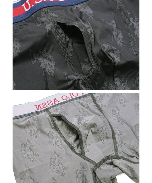 ユーエスポロアッスン U.S.POLO ASSN USPA 総柄 メンズ ボクサーパンツ 【メール便】