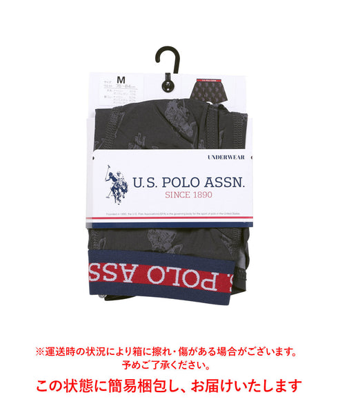 ユーエスポロアッスン U.S.POLO ASSN USPA 総柄 メンズ ボクサーパンツ 【メール便】