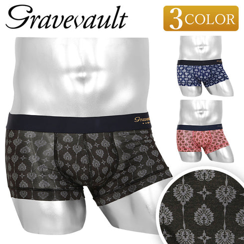 グレイブボールト Gravevault Botanival Plants メンズ ローライズボクサーパンツ