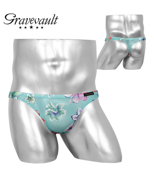 グレイブボールト Gravevault Vintage aloha Playful mood dry leaves camouflage メンズ Tバック 【メール便】