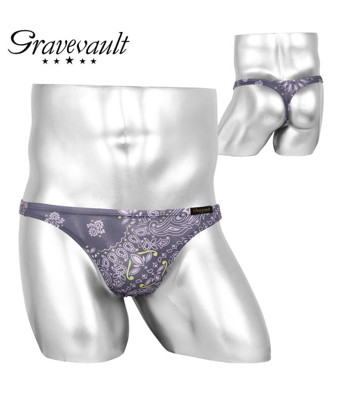 グレイブボールト Gravevault Vintage aloha Playful mood dry leaves camouflage メンズ Tバック 【メール便】