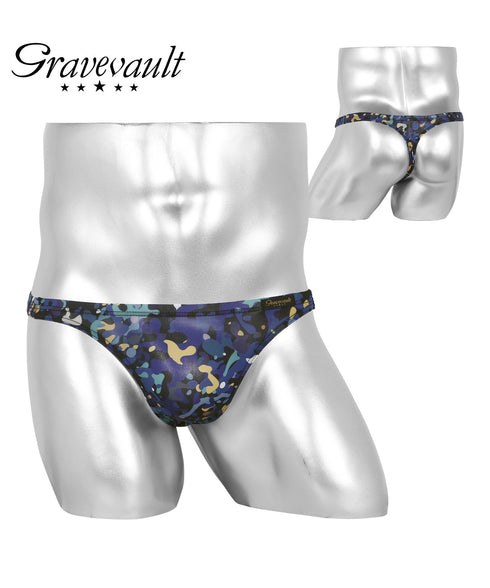 グレイブボールト Gravevault Vintage aloha Playful mood dry leaves camouflage メンズ Tバック 【メール便】