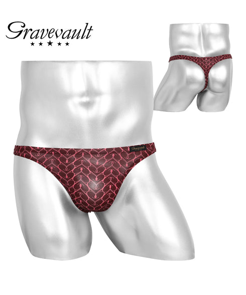 グレイブボールト Gravevault Vintage aloha Playful mood dry leaves camouflage メンズ Tバック 【メール便】