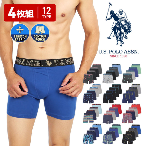 ユーエスポロアッスン U.S.POLO ASSN 4PK STRETCH BB メンズ ボクサーパンツ OUTLET SALE_F cts