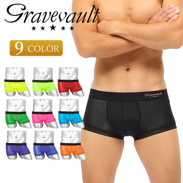 グレイブボールト Gravevault Plain Primary Neon メンズ ローライズ ボクサーパンツ