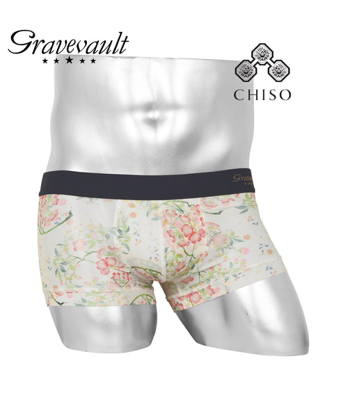 グレイブボールト Gravevault Logo type Botanical Plants Final trump card 千總 メンズ ローライズ ボクサーパンツ 【メール便】