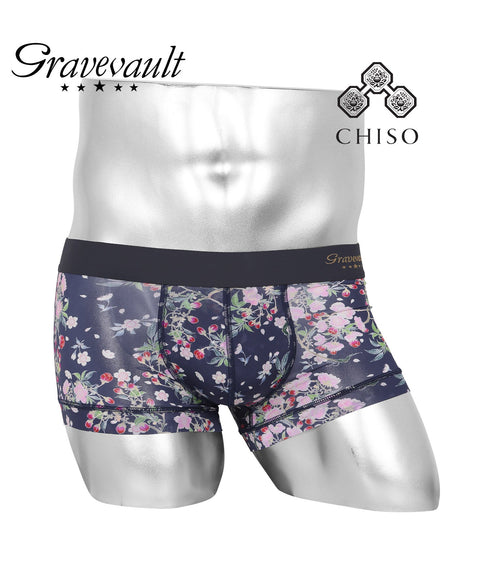 グレイブボールト Gravevault Logo type Botanical Plants Final trump card 千總 メンズ ローライズ ボクサーパンツ 【メール便】