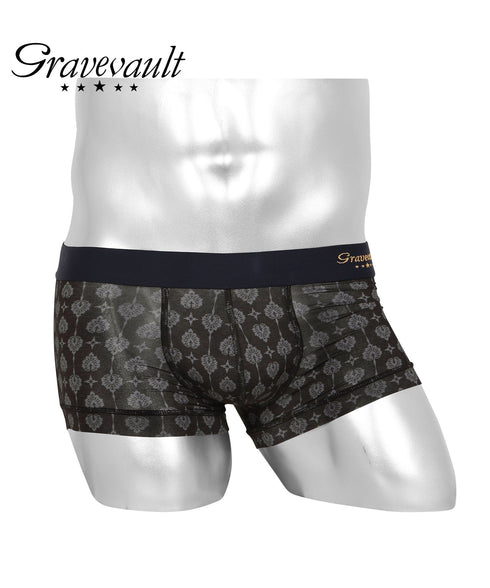 グレイブボールト Gravevault Logo type Botanical Plants Final trump card 千總 メンズ ローライズ ボクサーパンツ 【メール便】