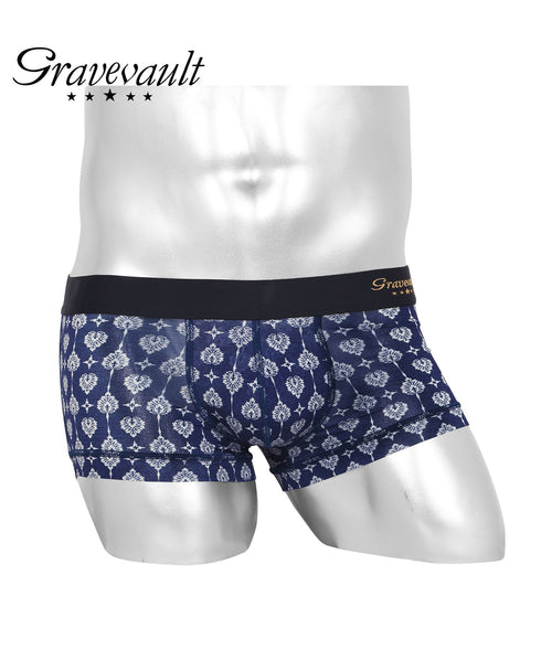 グレイブボールト Gravevault Logo type Botanical Plants Final trump card 千總 メンズ ローライズ ボクサーパンツ 【メール便】