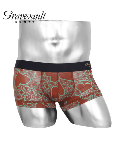 グレイブボールト Gravevault Logo type Botanical Plants Final trump card 千總 メンズ ローライズ ボクサーパンツ 【メール便】