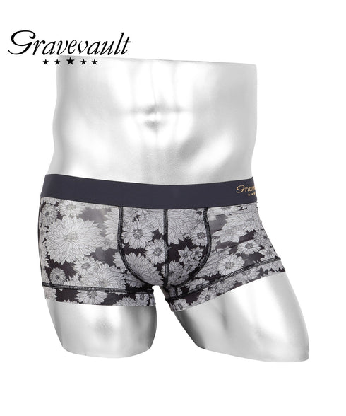 グレイブボールト Gravevault Logo type Botanical Plants Final trump card 千總 メンズ ローライズ ボクサーパンツ 【メール便】