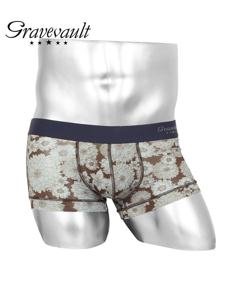 グレイブボールト Gravevault Logo type Botanical Plants Final trump card 千總 メンズ ローライズ ボクサーパンツ 【メール便】
