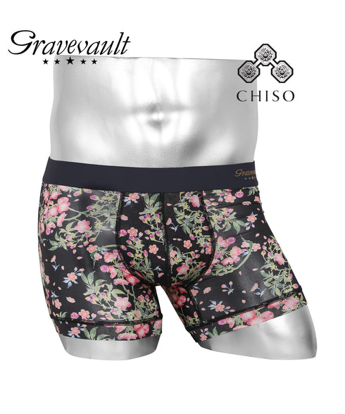 グレイブボールト Gravevault Logo type Final trump card Botanical Plants 千總 メンズ ショート ボクサーパンツ 【メール便】