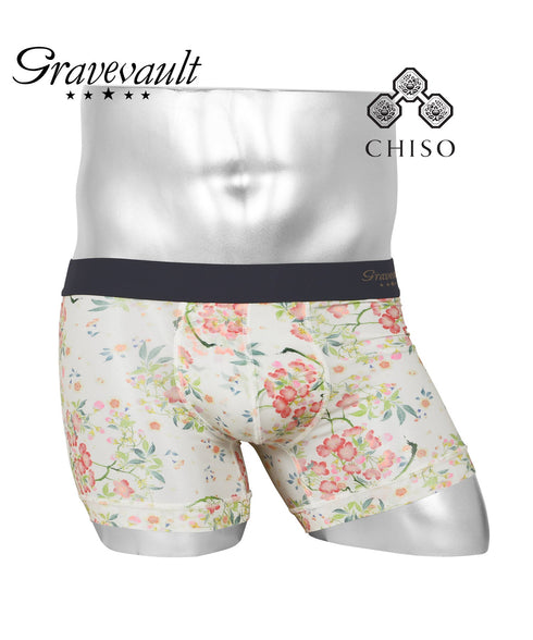 グレイブボールト Gravevault Logo type Final trump card Botanical Plants 千總 メンズ ショート ボクサーパンツ 【メール便】