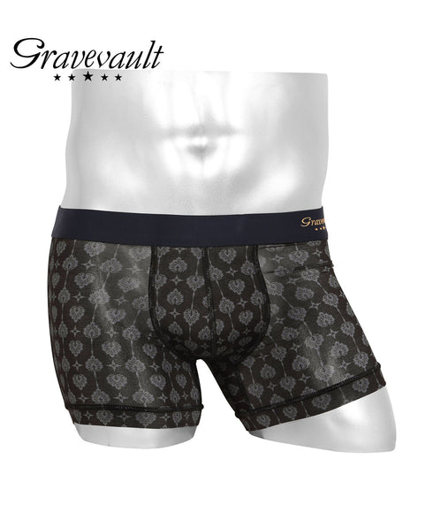 グレイブボールト Gravevault Logo type Final trump card Botanical Plants 千總 メンズ ショート ボクサーパンツ 【メール便】