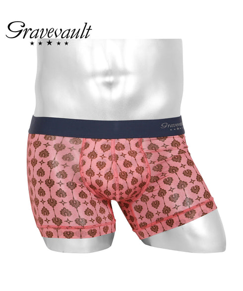 グレイブボールト Gravevault Logo type Final trump card Botanical Plants 千總 メンズ ショート ボクサーパンツ 【メール便】