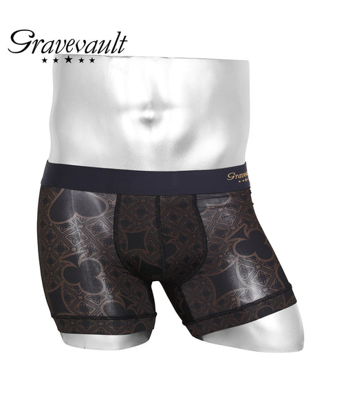グレイブボールト Gravevault Logo type Final trump card Botanical Plants 千總 メンズ ショート ボクサーパンツ 【メール便】