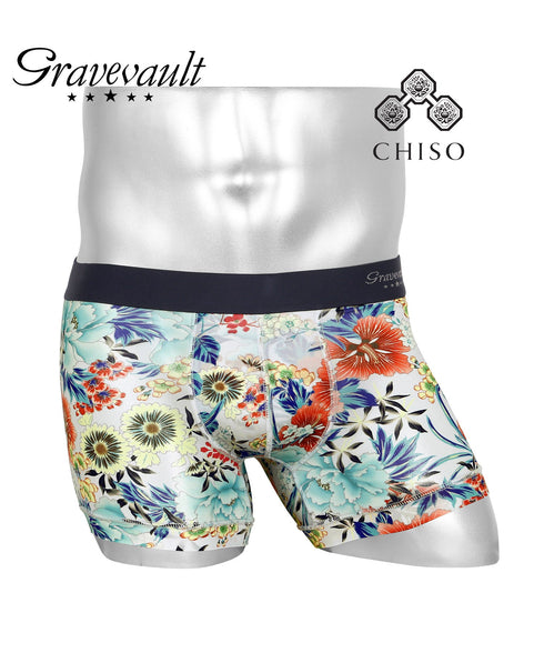 グレイブボールト Gravevault Logo type Final trump card Botanical Plants 千總 メンズ ショート ボクサーパンツ 【メール便】