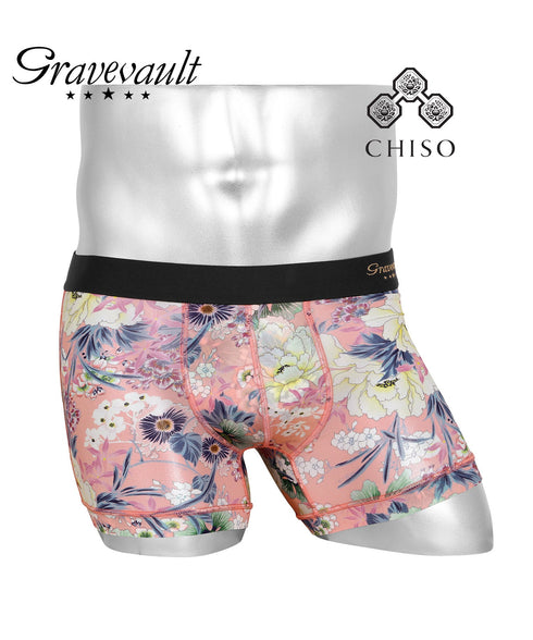グレイブボールト Gravevault Logo type Final trump card Botanical Plants 千總 メンズ ショート ボクサーパンツ 【メール便】