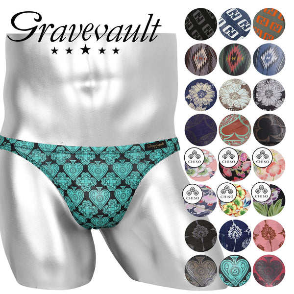 グレイブボールト Gravevault Logo type Final trump card Botanical Plants 千總 メンズ ビキニ 【メール便】