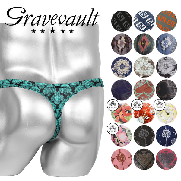 グレイブボールト Gravevault Logo type Final trump card Botanical Plants 千總 メンズ Tバック 【メール便】