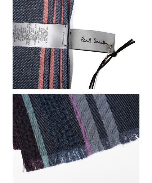 ポールスミス Paul Smith Men Scarf City Stripe マフラー OUTLET SALE_F cts