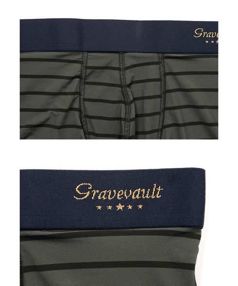 グレイブボールト Gravevault BORDER メンズ ローライズボクサーパンツ