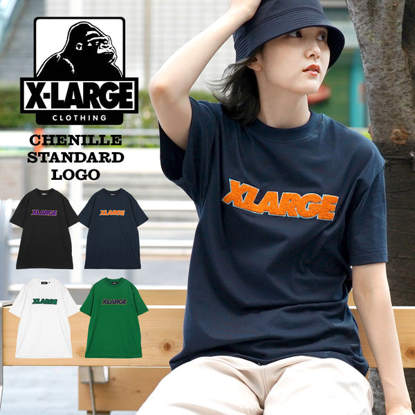 エクストララージ X-LARGE CHENILLE STANDARD LOGO ユニセックス半袖Tシャツ
