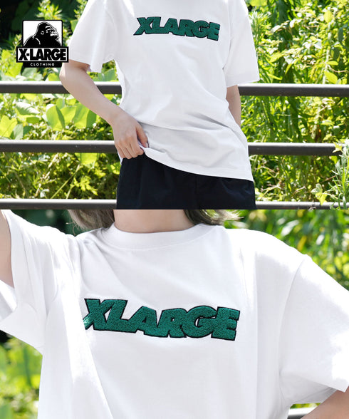 エクストララージ X-LARGE CHENILLE STANDARD LOGO ユニセックス半袖Tシャツ