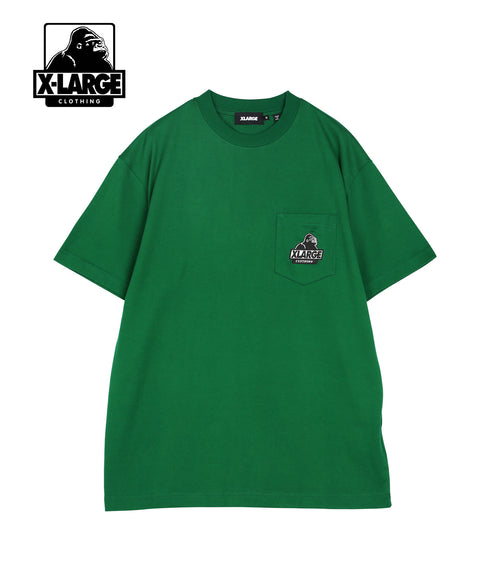 エクストララージ X-LARGE EMBROIDERED SLANTED OG ユニセックス半袖ポケットTシャツ